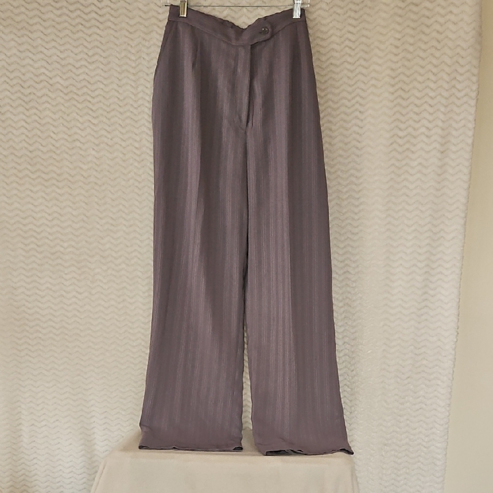 NWT CovingtonPlus Size Misses Pinstripe Gray Pants